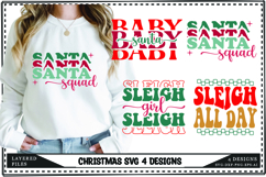 Christmas Svg 4 Designs, Winter svg, Xmas svg, Santa svg Product Image 1
