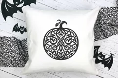 Pumpkins in Celtic Art- Style Autumn Detailed SVG Product Image 10