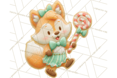 Gingerbread Village Gouache PNG Clipart Product Image 5