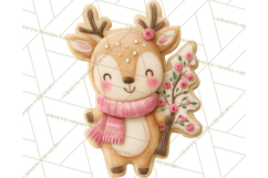 Gingerbread Village Gouache PNG Clipart Product Image 2