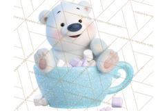 Christmas Characters in Mugs PNG Clipart Product Image 4