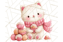 Gingerbread Village Gouache PNG Clipart Product Image 3