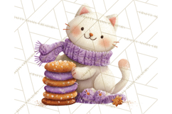 Gingerbread Village Gouache PNG Clipart Product Image 2