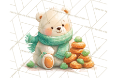 Gingerbread Village Gouache PNG Clipart Product Image 3