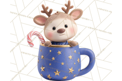 Christmas Characters in Mugs PNG Clipart Product Image 5