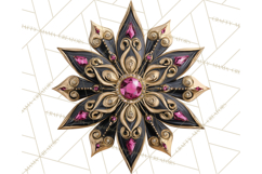 Pink and Black Glam Christmas PNG Clipart Product Image 5