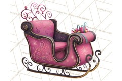 Pink and Black Glam Christmas PNG Clipart Product Image 3