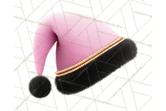 Pink and Black Glam Christmas PNG Clipart Product Image 4