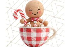 Christmas Characters in Mugs PNG Clipart Product Image 4