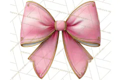 Pink and Black Glam Christmas PNG Clipart Product Image 2