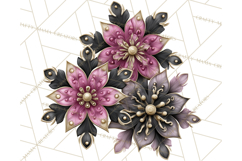 Pink and Black Glam Christmas PNG Clipart Product Image 3