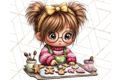 Christmas Cookies Clipart PNG, Holiday Baking Illustration Product Image 3