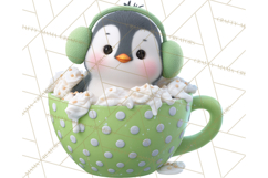 Christmas Characters in Mugs PNG Clipart Product Image 5