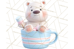 Christmas Characters in Mugs PNG Clipart Product Image 4