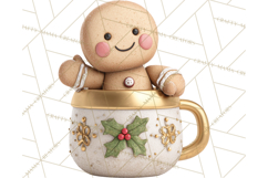 Christmas Characters in Mugs PNG Clipart Product Image 5