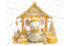 Cute Christmas Market Stall Clipart for Crafts PNG Product Image 4