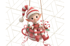 Christmas Characters in Mugs PNG Clipart Product Image 2