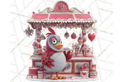 Cute Christmas Market Stall Clipart for Crafts PNG Product Image 3