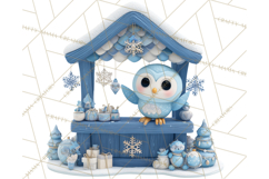 Cute Christmas Market Stall Clipart for Crafts PNG Product Image 2