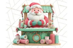 Cute Christmas Market Stall Clipart for Crafts PNG Product Image 5