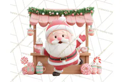 Cute Christmas Market Stall Clipart for Crafts PNG Product Image 2