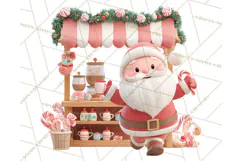 Cute Christmas Market Stall Clipart for Crafts PNG Product Image 3