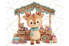 Cute Christmas Market Stall Clipart for Crafts PNG Product Image 5