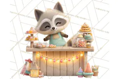 Cute Christmas Market Stall Clipart for Crafts PNG Product Image 4