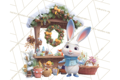 Cute Christmas Market Stall Clipart for Crafts PNG Product Image 5