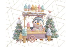 Cute Christmas Market Stall Clipart for Crafts PNG Product Image 4