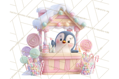 Cute Christmas Market Stall Clipart for Crafts PNG Product Image 5