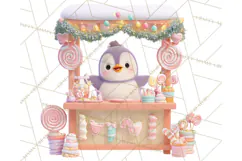 Cute Christmas Market Stall Clipart for Crafts PNG Product Image 2