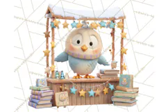 Cute Christmas Market Stall Clipart for Crafts PNG Product Image 4