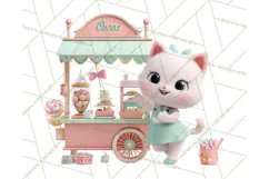 Cute Christmas Market Stall Clipart for Crafts PNG Product Image 5