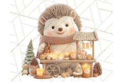 Cute Christmas Market Stall Clipart for Crafts PNG Product Image 2