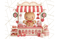 Cute Christmas Market Stall Clipart for Crafts PNG Product Image 2