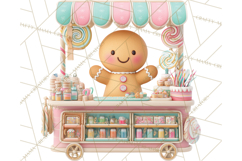 Cute Christmas Market Stall Clipart for Crafts PNG Product Image 3