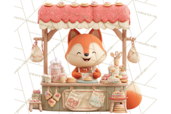 Cute Christmas Market Stall Clipart for Crafts PNG Product Image 3