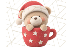 Christmas Characters in Mugs PNG Clipart Product Image 3
