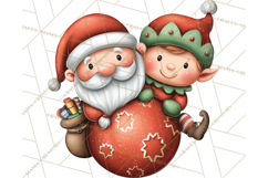 Christmas Characters on Ornaments PNG Clipart Product Image 4