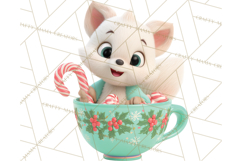Christmas Characters in Mugs PNG Clipart Product Image 5