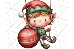 Christmas Characters on Ornaments PNG Clipart Product Image 4