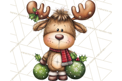 Christmas Characters on Ornaments PNG Clipart Product Image 4