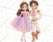 Amethyst Princess Fairy Tale Storybook PNG Clipart Product Image 2