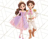 Amethyst Princess Fairy Tale Storybook PNG Clipart Product Image 2
