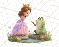 Amethyst Princess Fairy Tale Storybook PNG Clipart Product Image 5