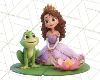 Amethyst Princess Fairy Tale Storybook PNG Clipart Product Image 4