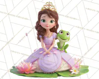 Amethyst Princess Fairy Tale Storybook PNG Clipart Product Image 5