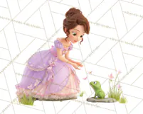 Amethyst Princess Fairy Tale Storybook PNG Clipart Product Image 2