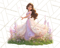 Amethyst Princess Fairy Tale Storybook PNG Clipart Product Image 3